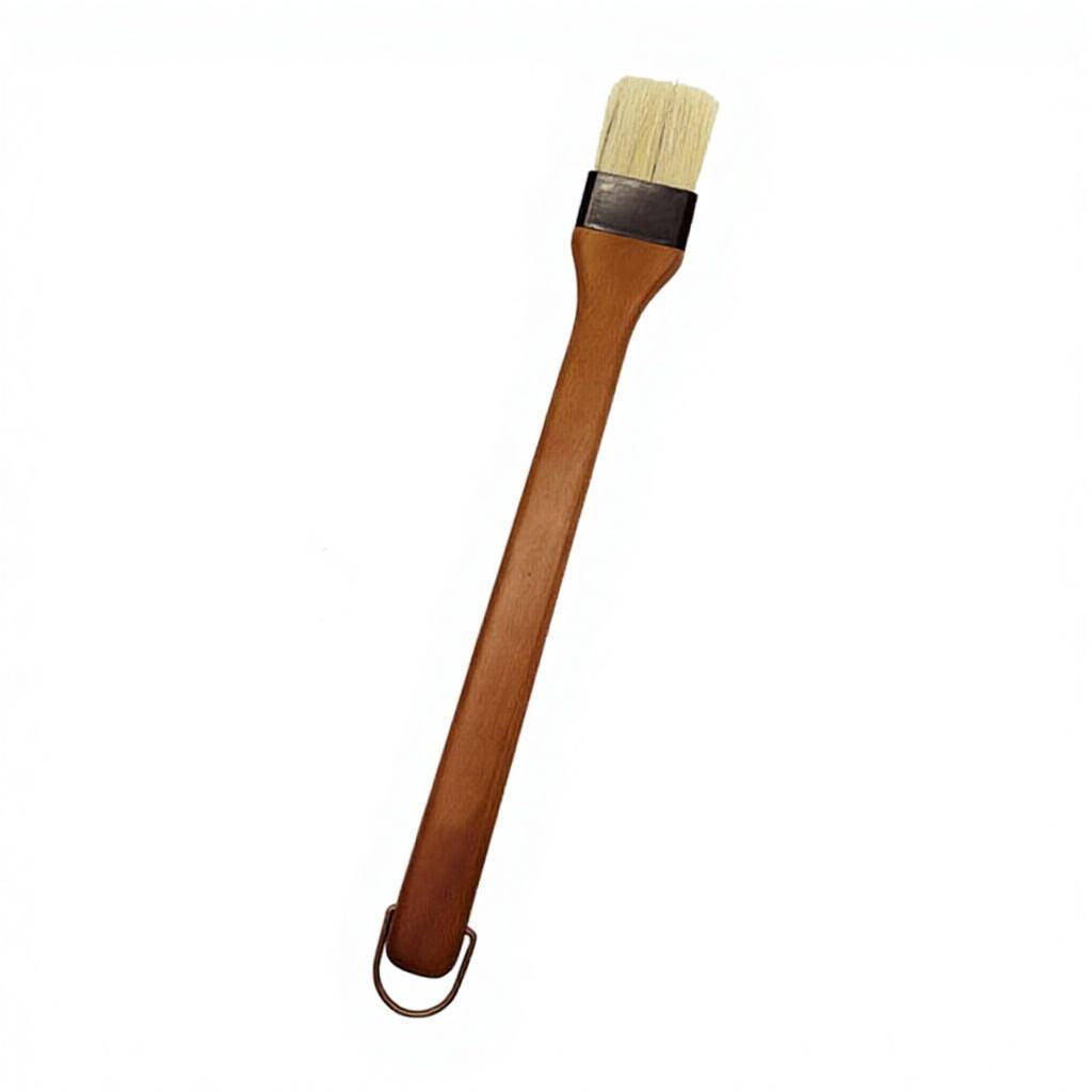 bbq sauce basting brush with wooden handle | angled grill brush